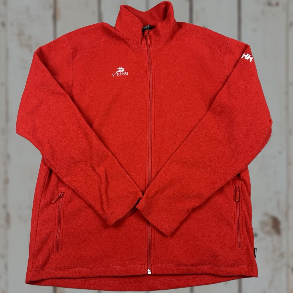 Helly Hansen Helly Hanson Jacket Red Full Zip Fleece Polarrtec Pockets XL Men Size US XL / EU 56 / 4 - 1 Thumbnail