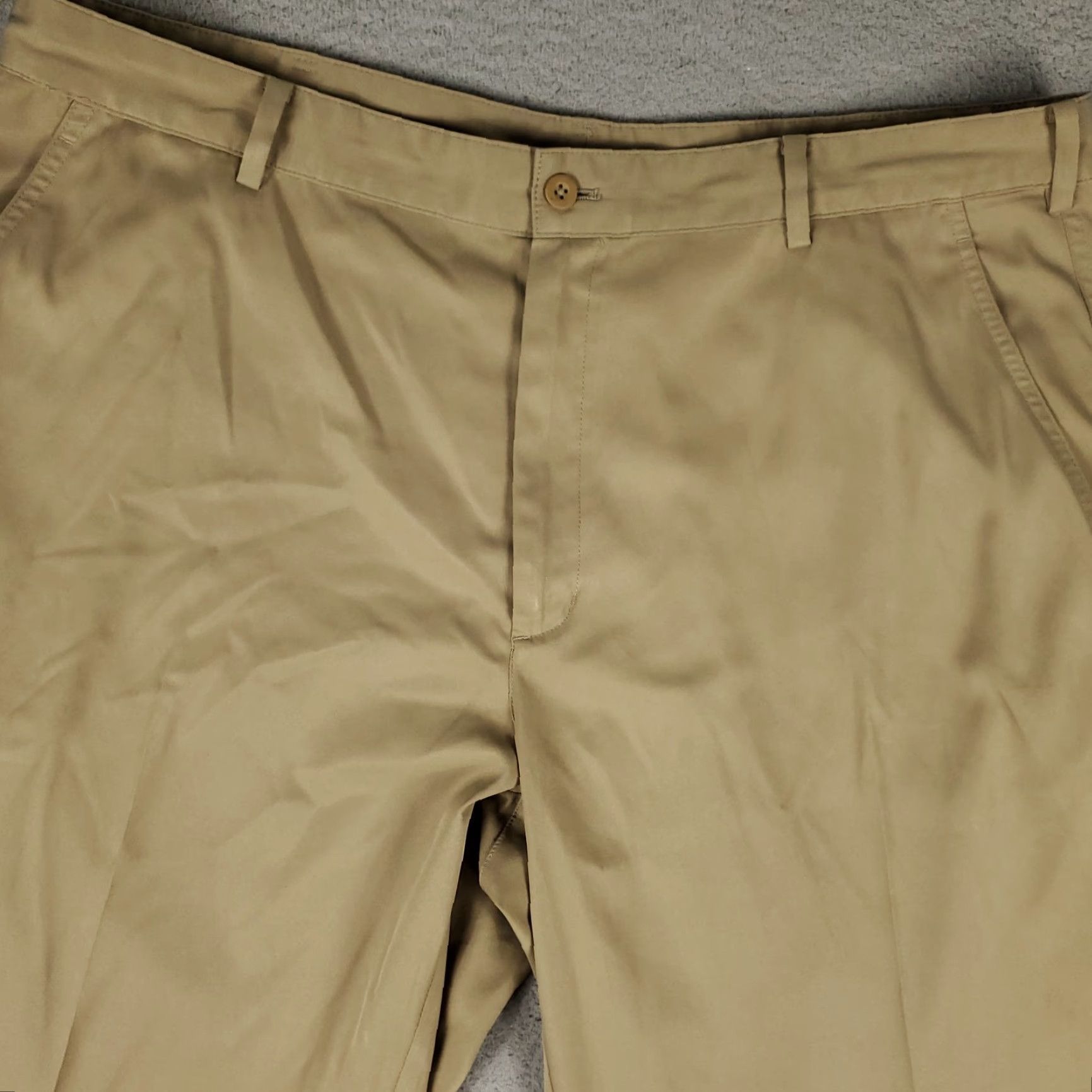 Nike Nike Pants Mens 38x31 Beige Swoosh Dri Fit Golf Flat Front Chino Trousers Size US 38 / EU 54 - 2 Thumbnail