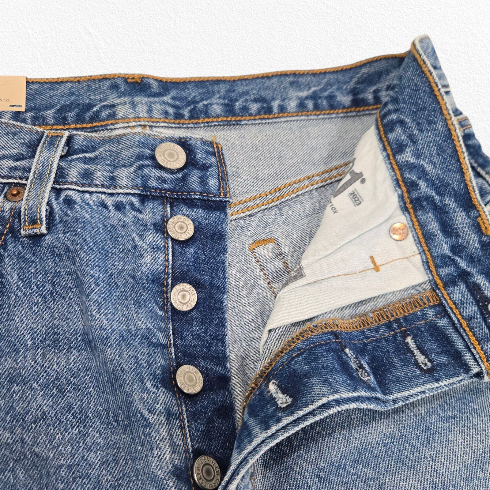 Levi's Levi's 501 150th Anniversary High Rise Straight Jeans Sz 30 Size 30" / US 8 / IT 44 - 5 Thumbnail