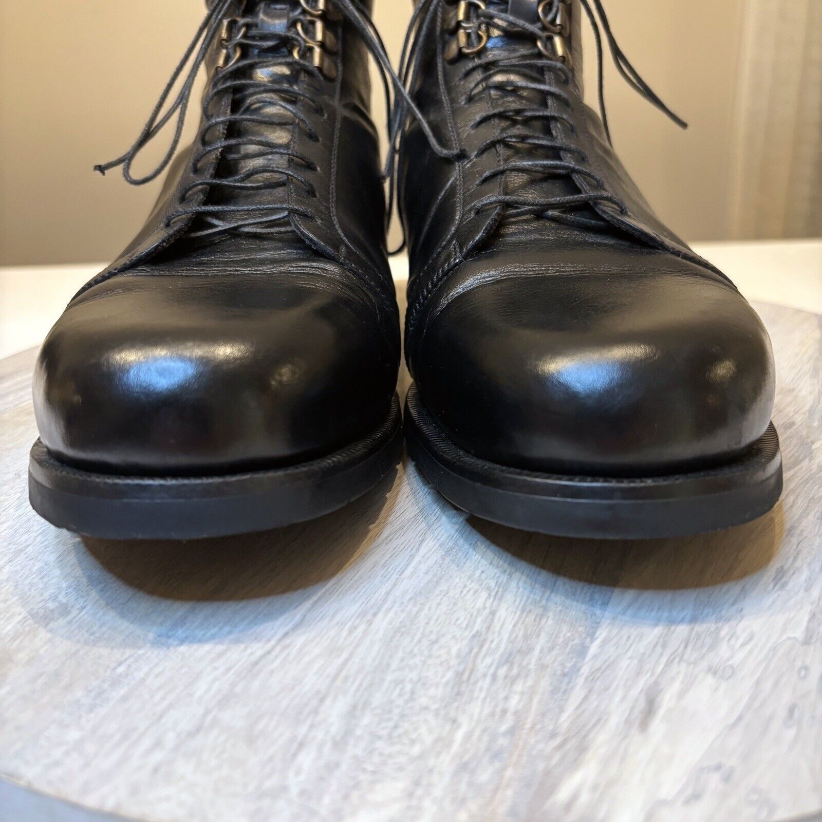 John Moore Oliver Moore Handmade Black Fine Leather Boots US Size 10 Size US 10 / EU 43 - 5 Thumbnail