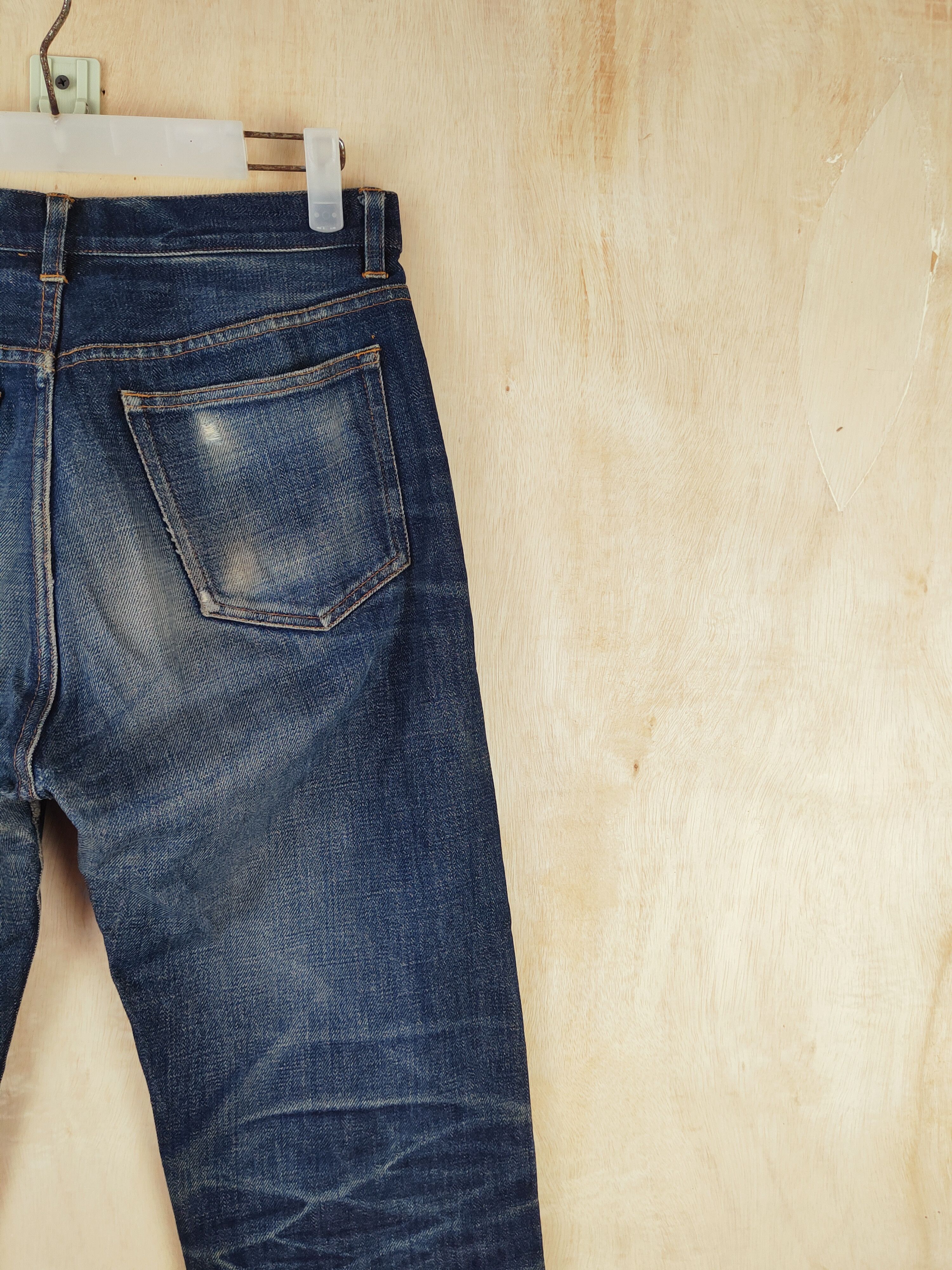 A.P.C. DL A.P.C Dark Blue Distressed Ripped Jeans #S2676 Size US 30 / EU 46 - 10 Thumbnail