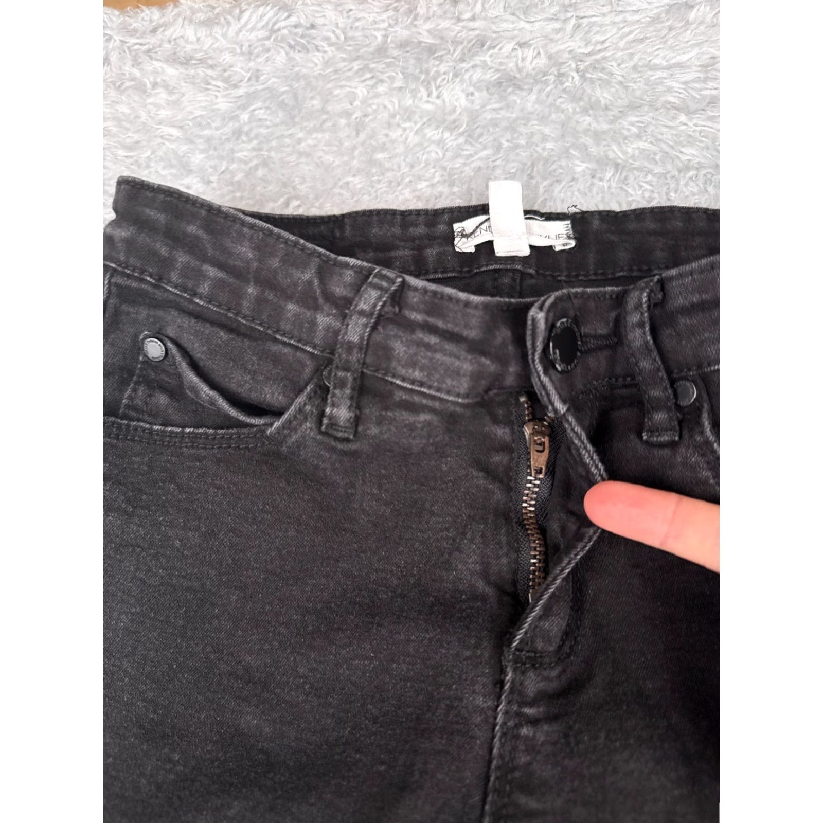 Vintage Kendall And Kylie Women's Jeans Bootcut Low Rise Black Denim Juniors 25x30 Size 25" / US 0 / IT 36 - 5 Thumbnail
