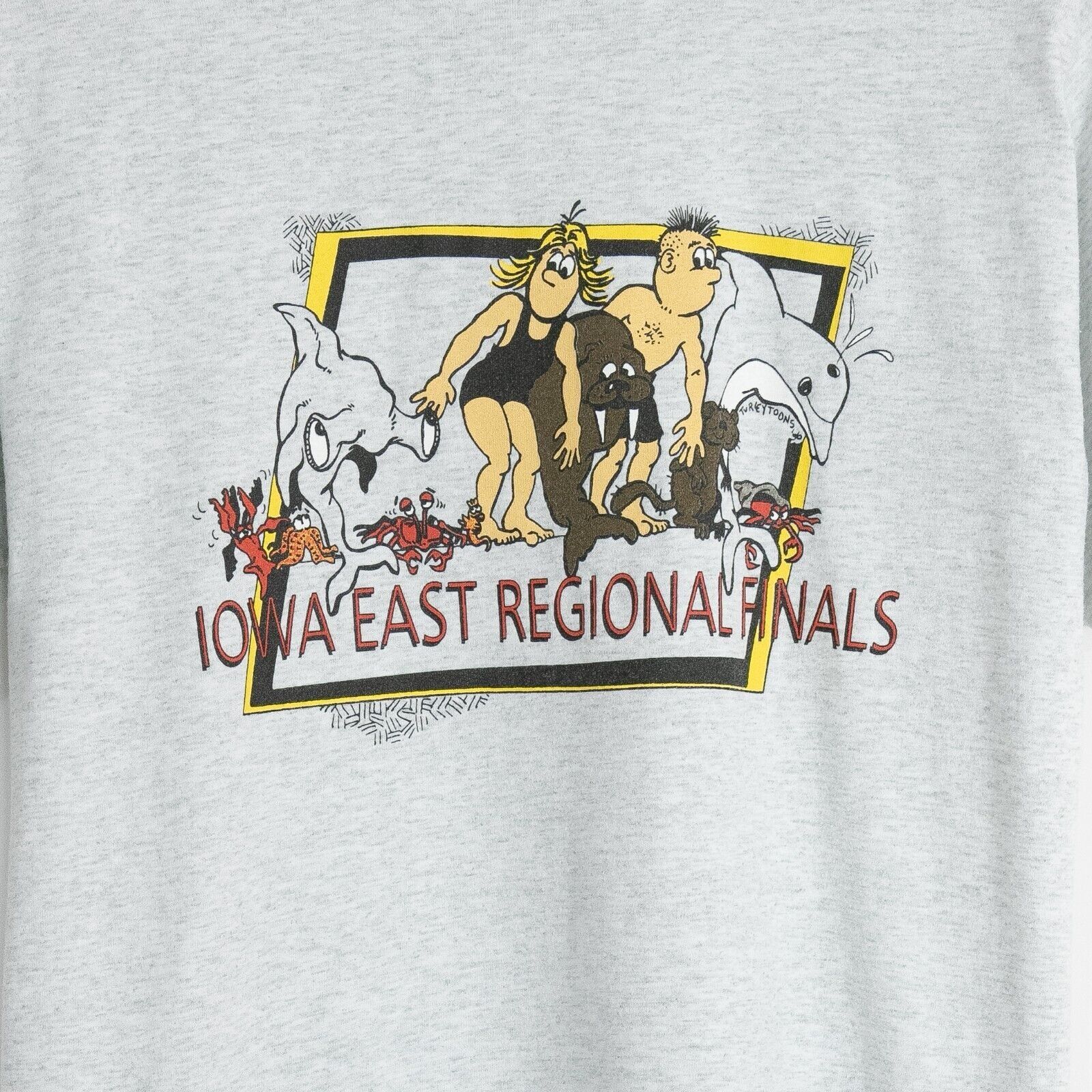 Vintage Vintage 90s Iowa Swimming Regionals T Shirt M Single Stitch Size US M / EU 48-50 / 2 - 3 Thumbnail