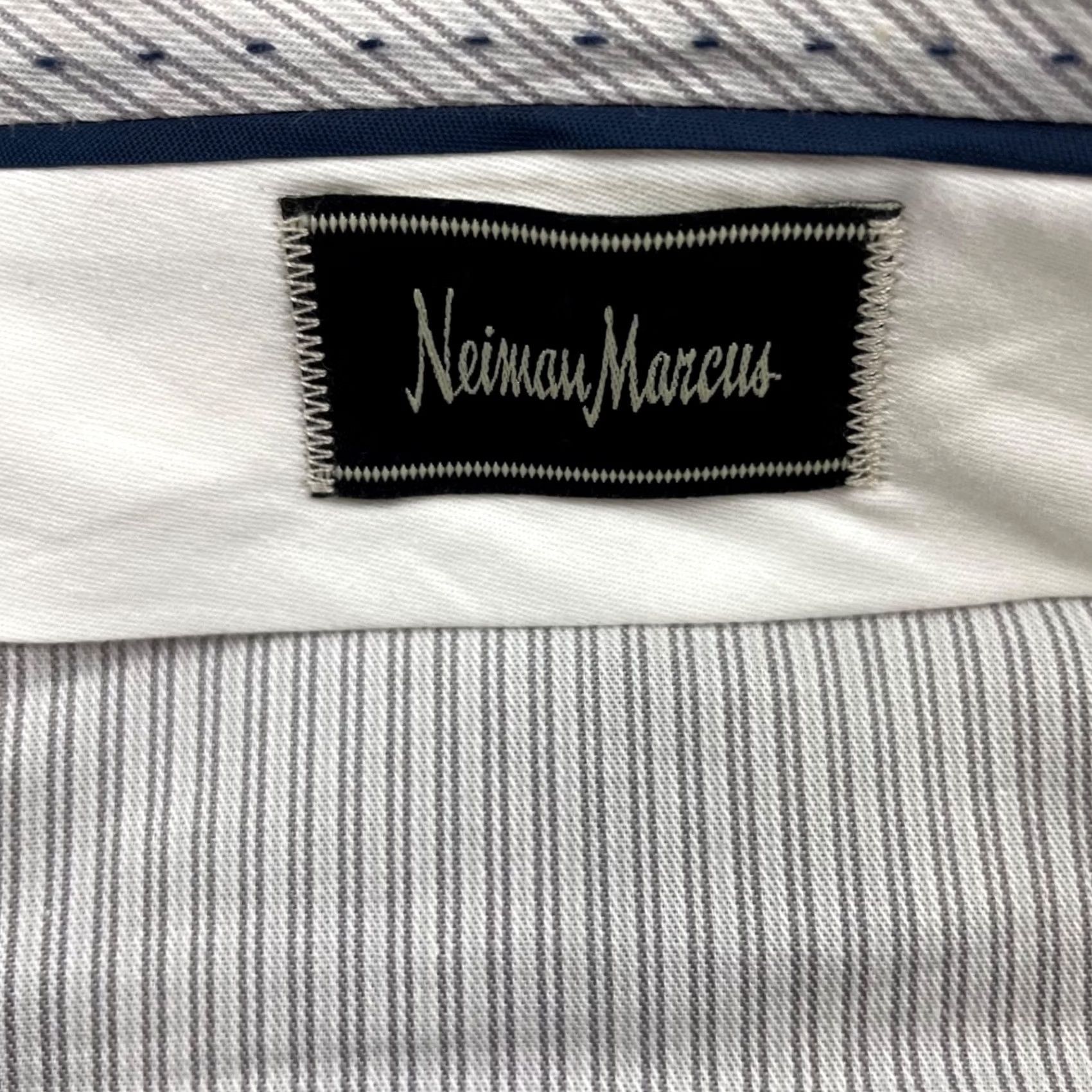Neiman Marcus Neiman Marcus Men's Wool Dress Pants Gray 34x32 Flat Front Size US 34 / EU 50 - 4 Thumbnail