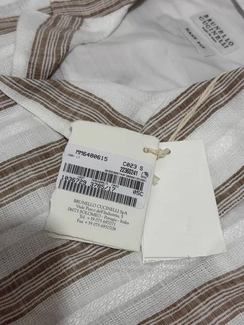 Brunello Cucinelli Brunello Cucinelli Linen short-sleeved shirt, Cuban collar Size US S / EU 44-46 / 1 - 3 Thumbnail