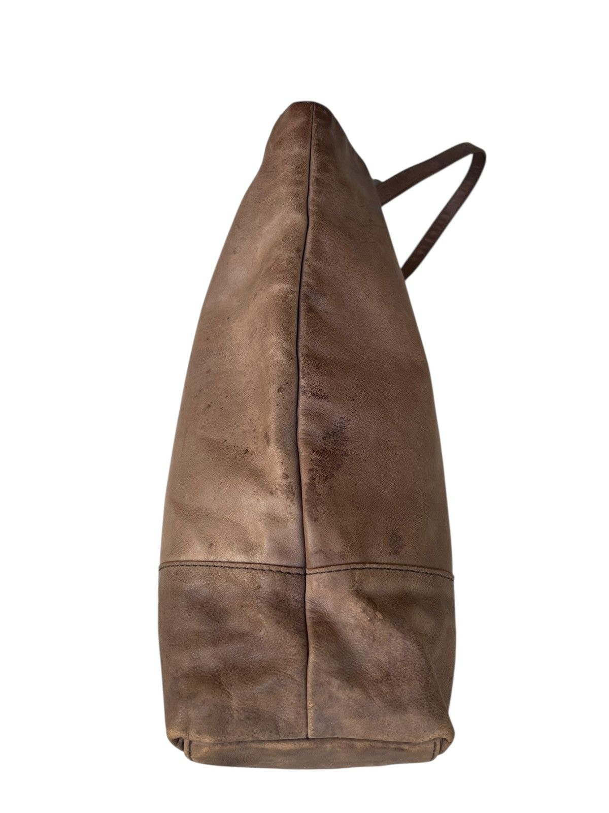 Leather Kissora Japan Faded Patina Leather Tote Bag Size ONE SIZE - 10 Thumbnail