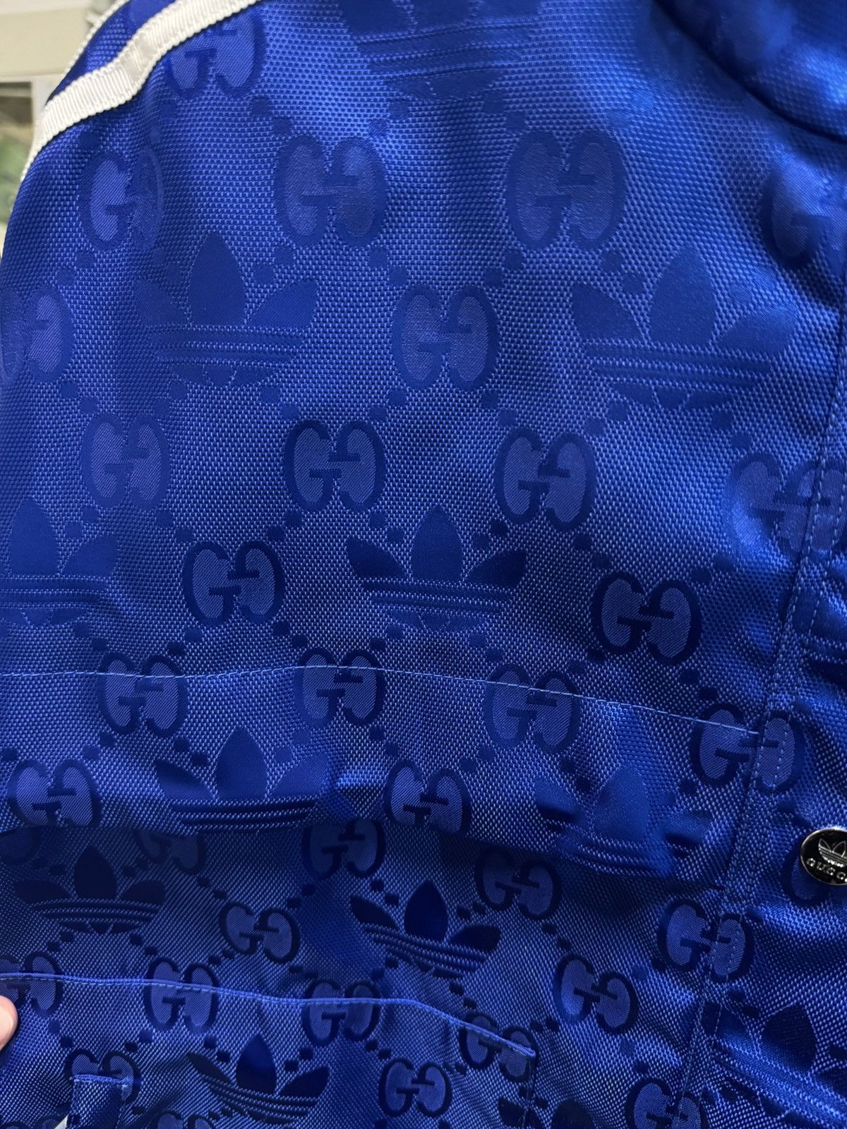 Adidas × Gucci Gucci X Adidas GG Nylon Jacket NEW 3200$ Size XS / US 0-2 / IT 36-38 - 3 Thumbnail