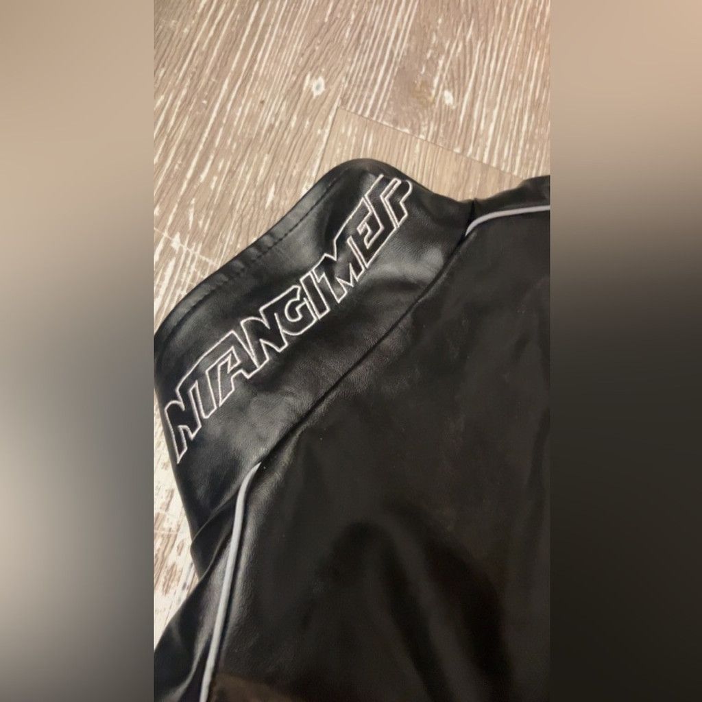 The Unbranded Brand Leather Black Racing Style Men's Jacket Size US M / EU 48-50 / 2 - 8 Thumbnail