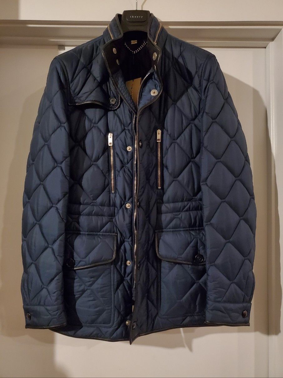 Burberry Burberry London Leather-trimmed Quilted Jacket Sz. 50 Size US M / EU 48-50 / 2 - 1 Thumbnail
