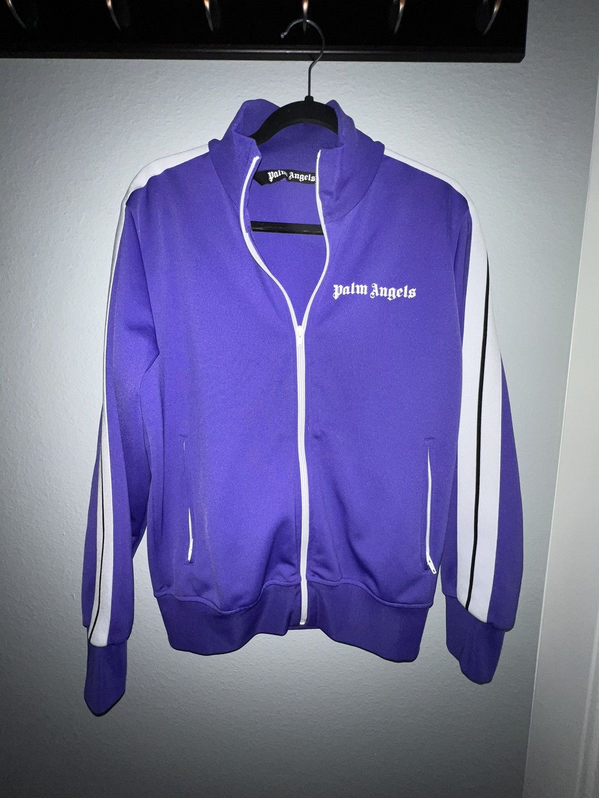 image of Palm Angels Palm Angel Track Suit Top Purple, Men's (Size Medium)