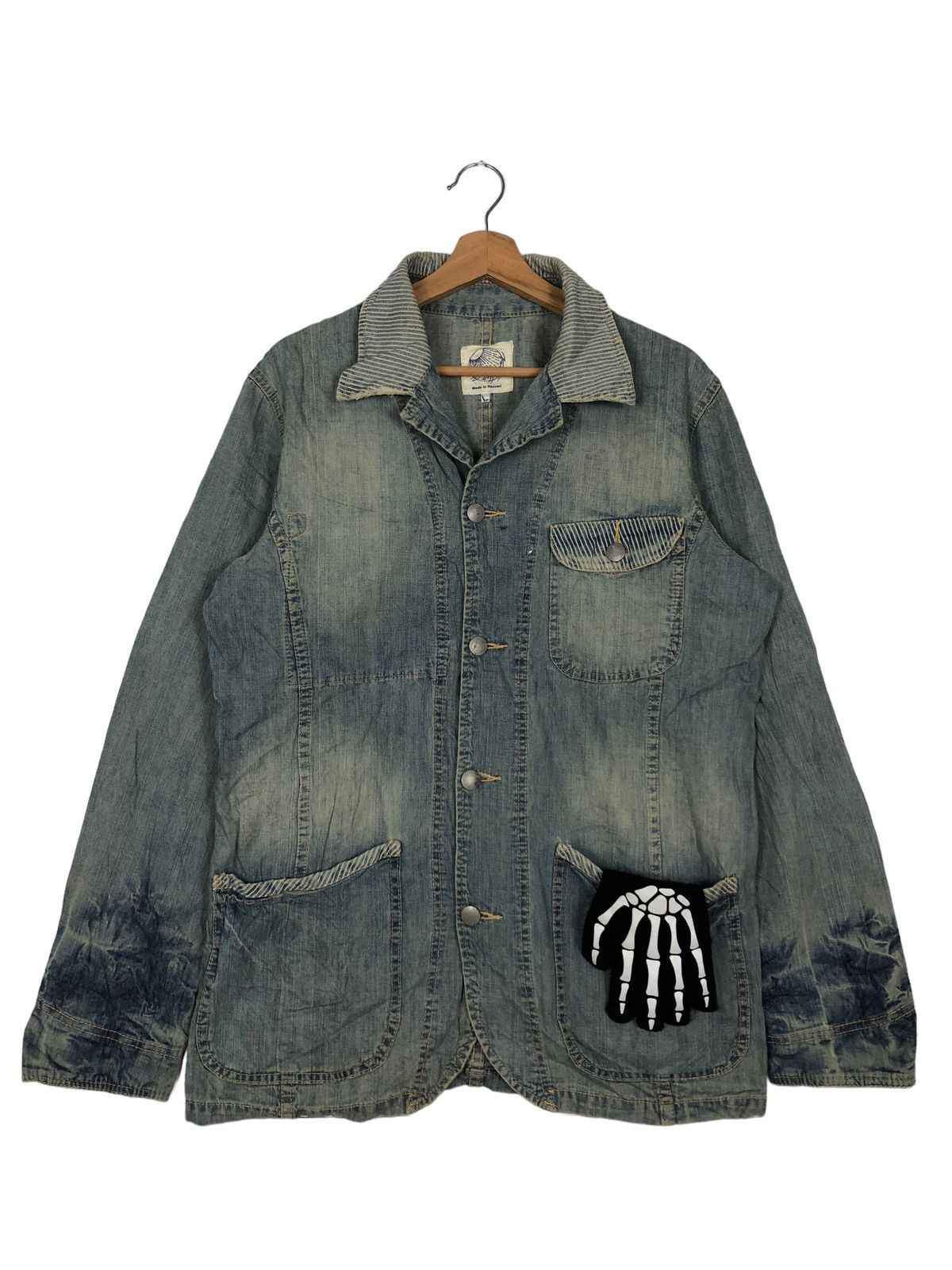 Blue Blue Japan 🔥Denim Work Jacket Blue Blue Made in Heaven Japan Size US L / EU 52-54 / 3 - 1 Thumbnail