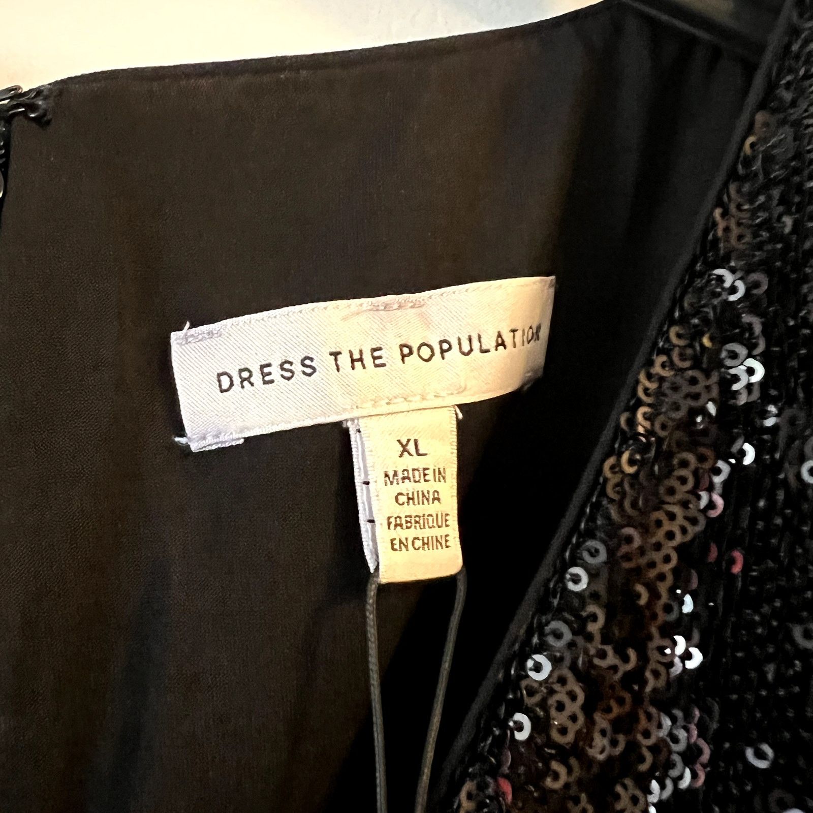 Dress the Population Dress The Population Jaleah Bodycon Sequin Midi Dress XL Size XL / US 12-14 / IT 48-50 - 6 Thumbnail