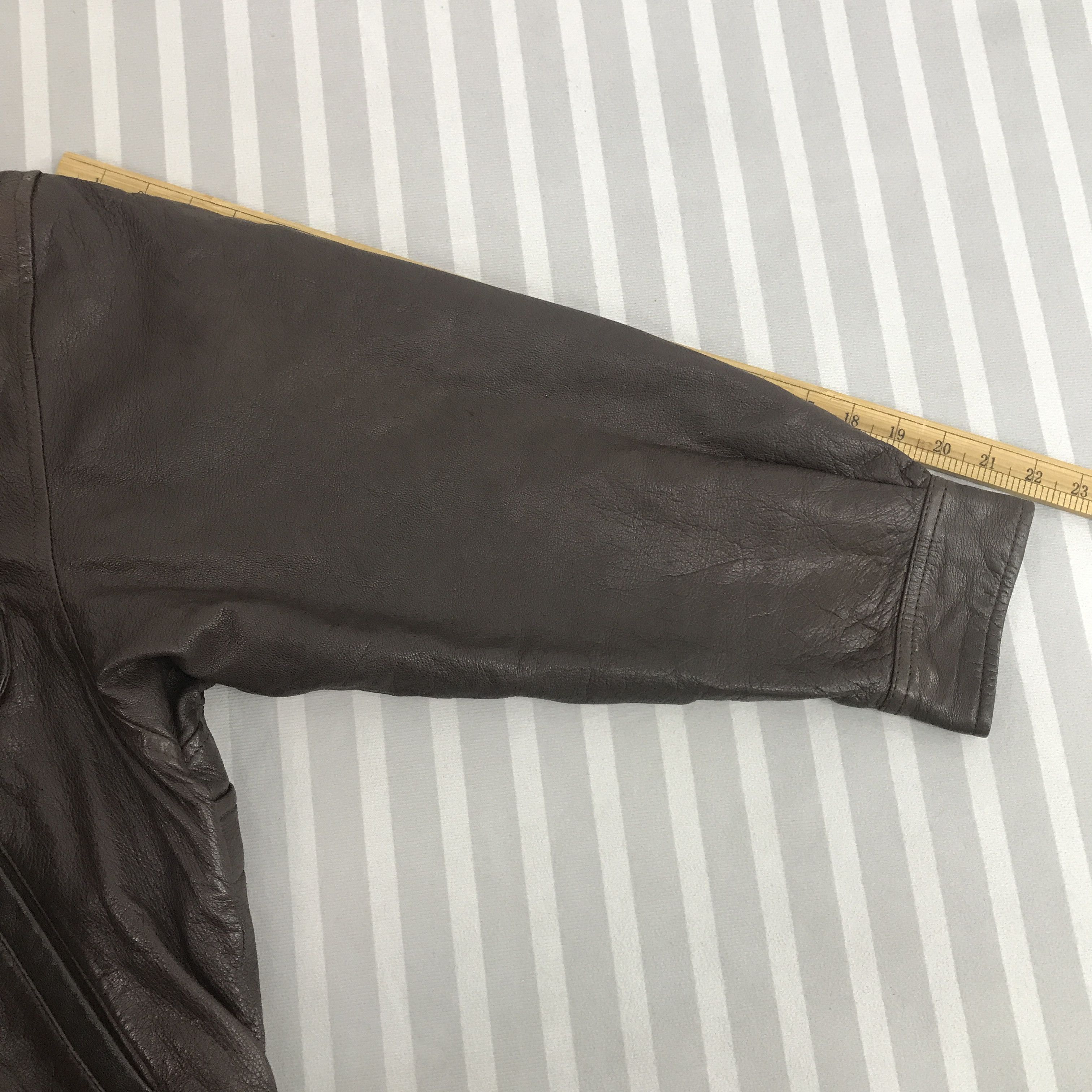 Japanese Brand × Vintage Vintage Japanese Brand Leather Bombar Jacket Size US L / EU 52-54 / 3 - 6 Thumbnail