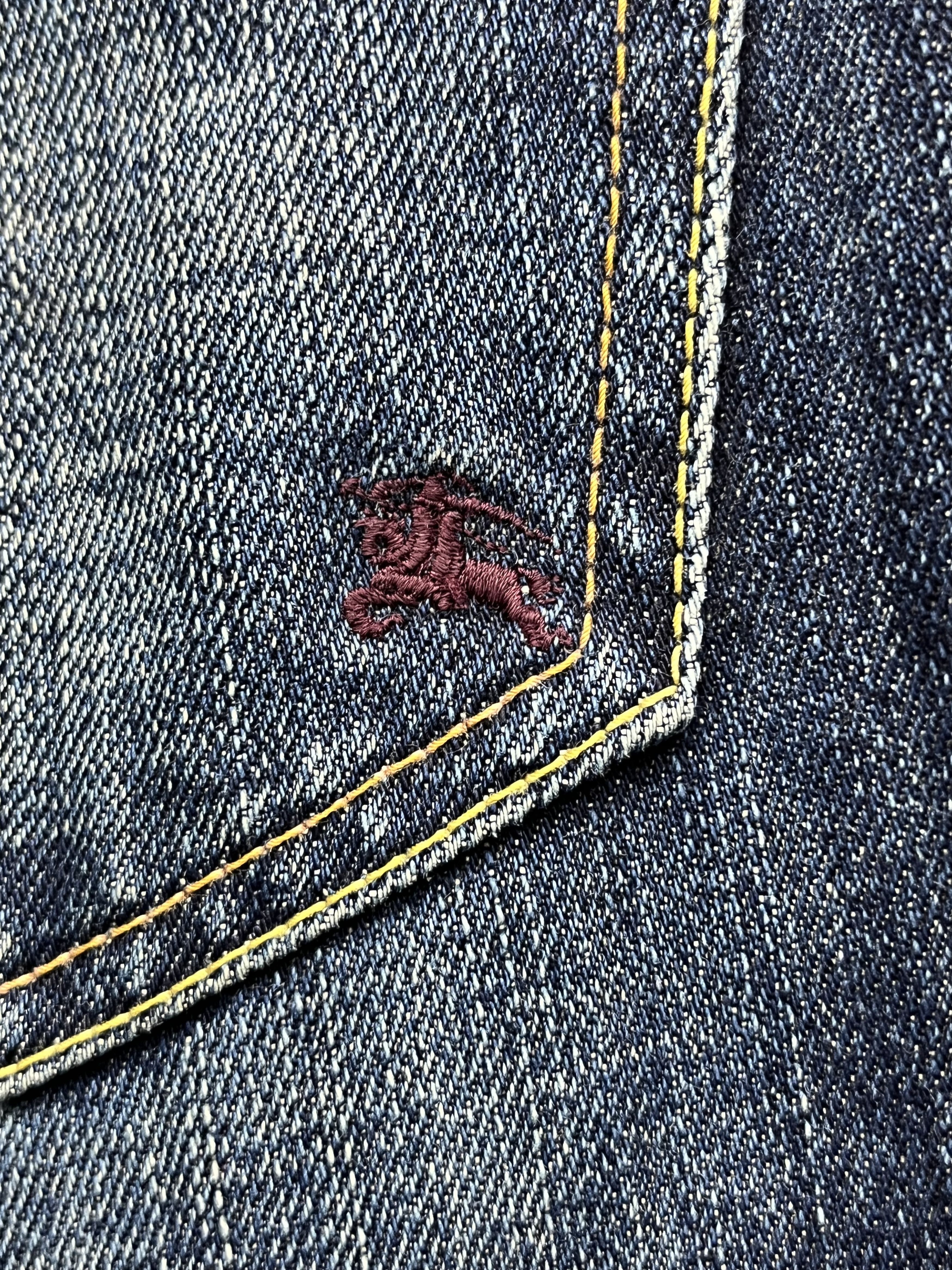 Black Label FLARE🔥BURBERRY BLACK LABEL Nova Check Distressed Denim💥 Size US 32 / EU 48 - 15 Thumbnail