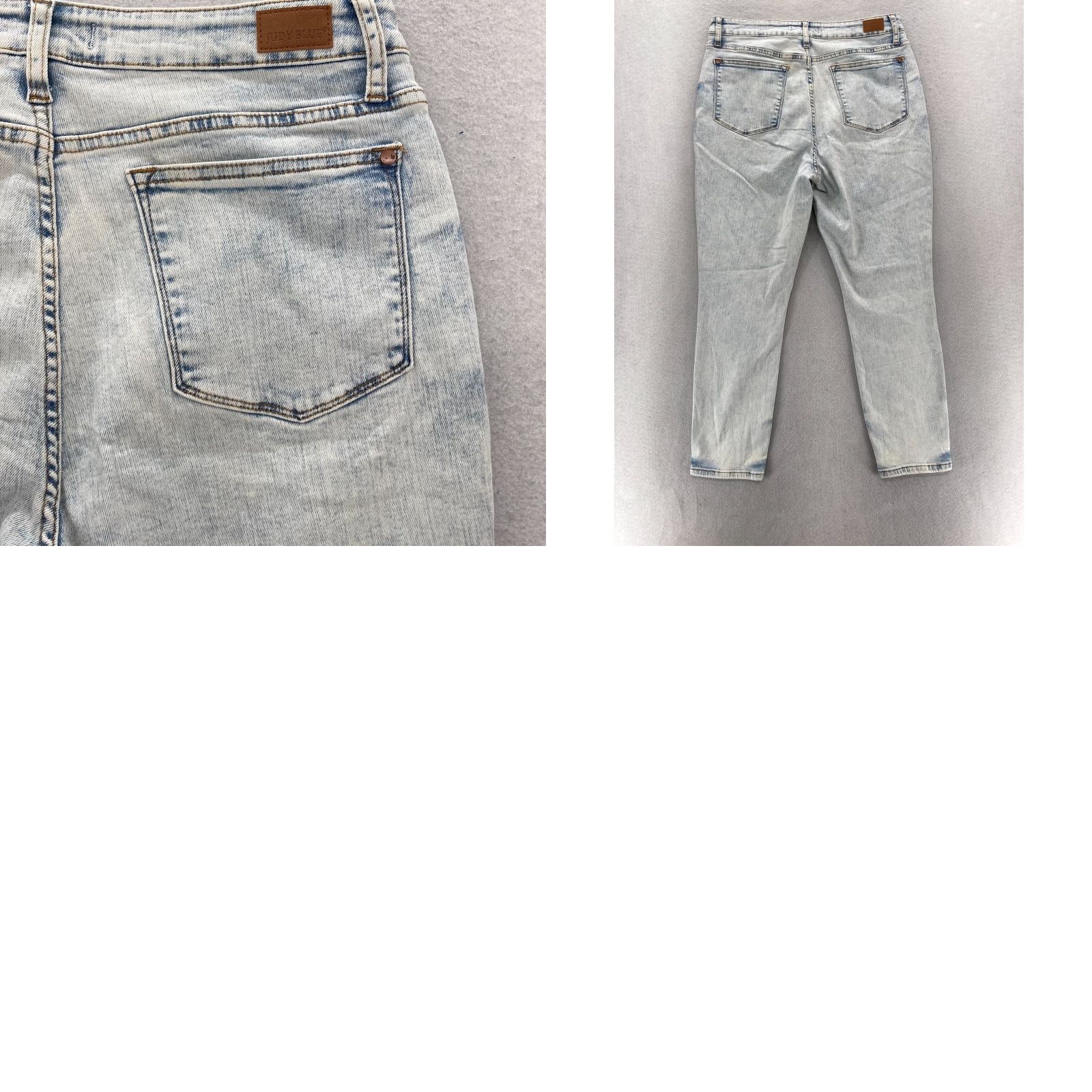Denime Judy Blue Slim Fit Jeans Women's 13/31 Light Acid Wash Blue Stretch Denim Preppy Jeans (13/31, Slim, High Rise) Mens? Size 24" / US 00 / IT 34 - 9 Thumbnail