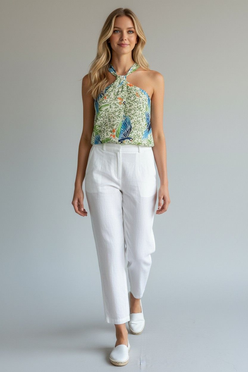 Other NWT Alex Marie Harper Emerald Shores Bird Print Halter XL Size XL / US 12-14 / IT 48-50 - 3 Thumbnail