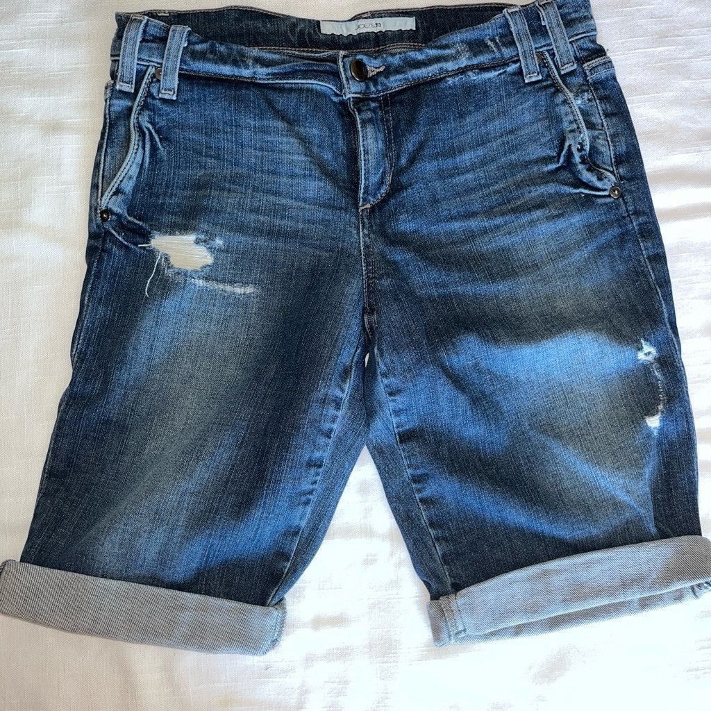 Joe's Joe's Jeans Distressed Bermuda Shorts! Size 27" / US 4 / IT 40 - 4 Thumbnail