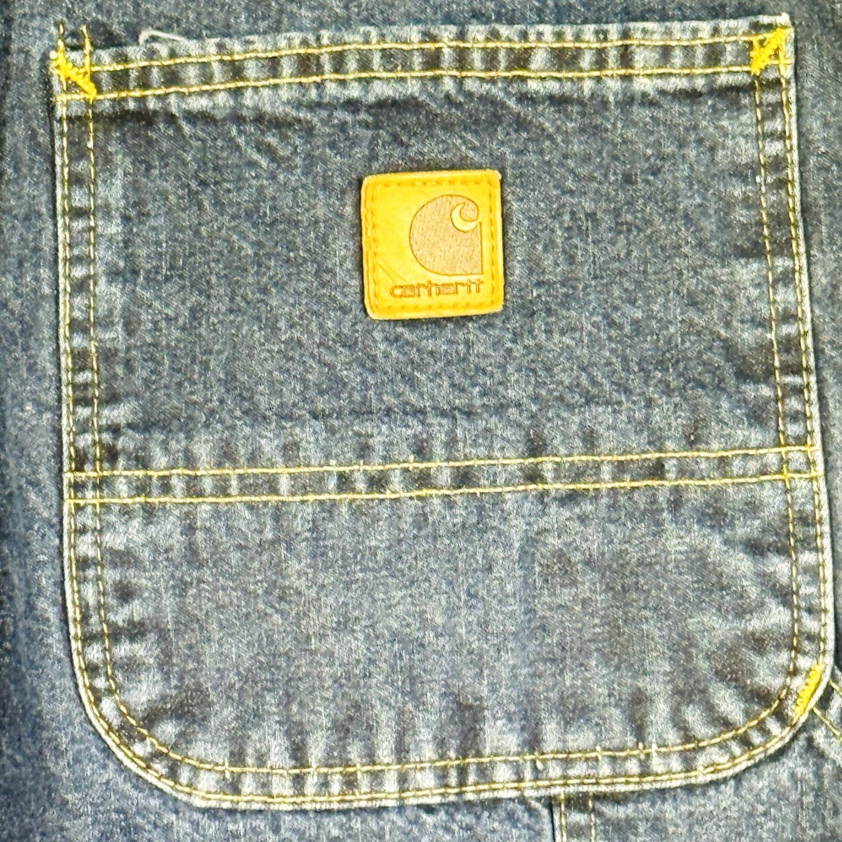 Carhartt Carhartt Jeans Mens 48x32 Blue Dark Wash Relaxed Straight Dungaree Fit Jeans Size US 32 / EU 48 - 7 Thumbnail