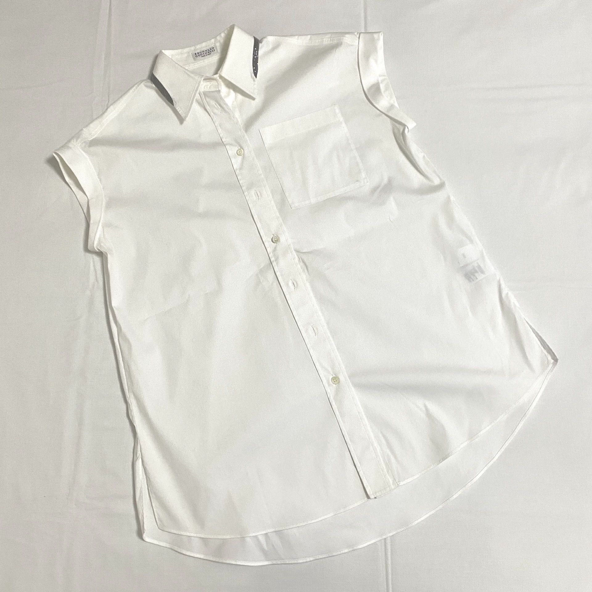 Brunello Cucinelli Brunello Cucinelli Sleeveless Blouse XXS Size XXS / US 00 / IT 34 - 1 Thumbnail