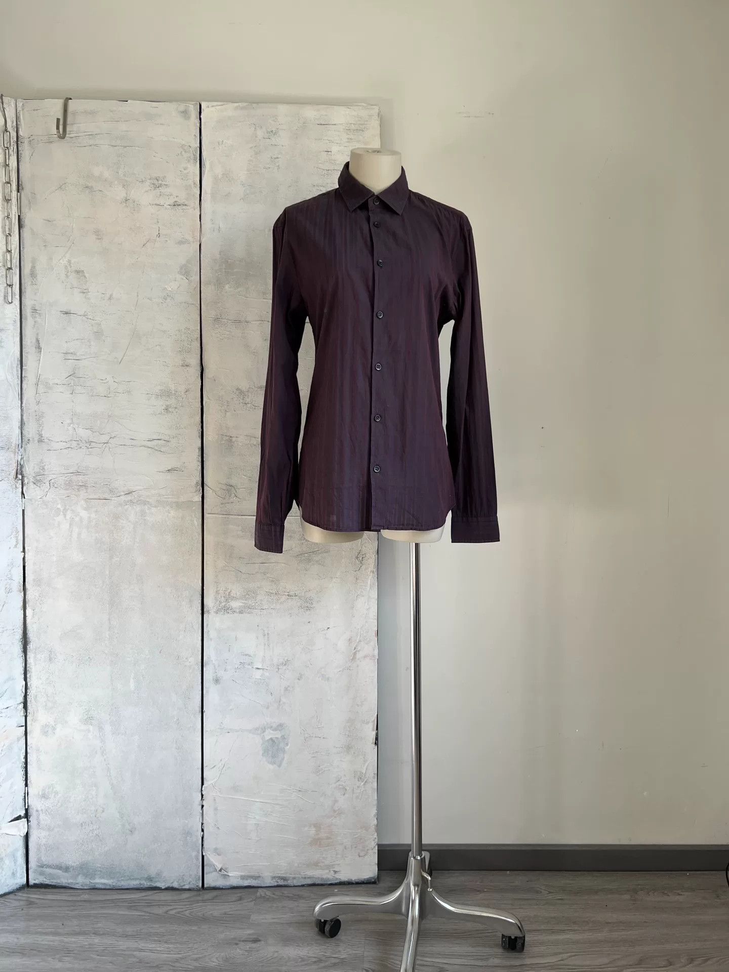 Kenzo KENZO Purple Striped Men's Shirt Size US M / EU 48-50 / 2 - 1 Thumbnail