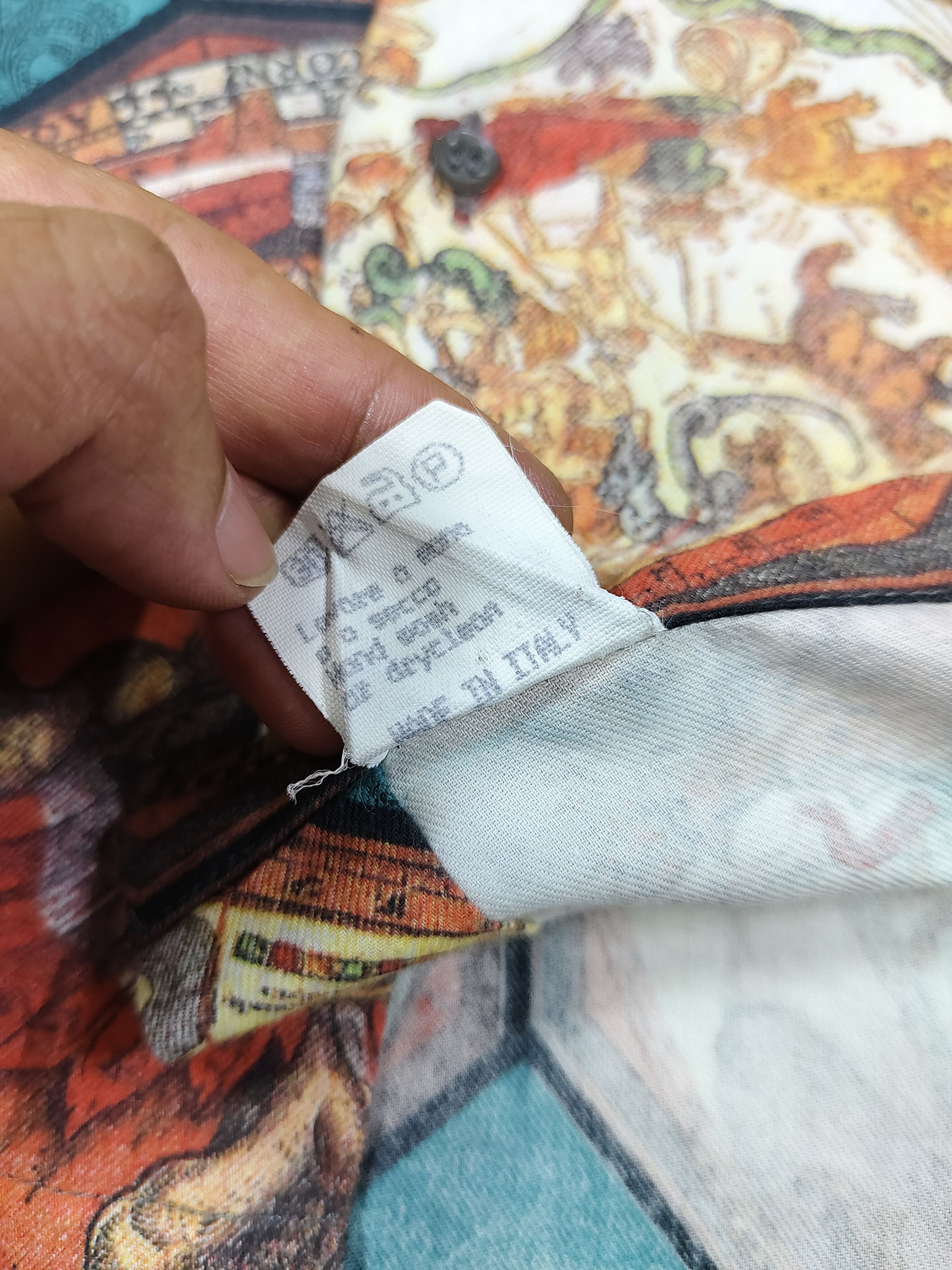 Vintage 90s Gruppo Storico- Rare Design Renaissance Zodiac Art Shirt Size US L / EU 52-54 / 3 - 7 Thumbnail