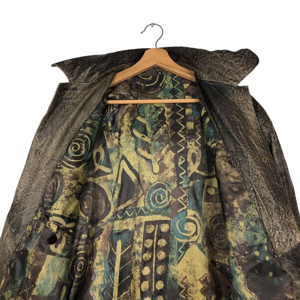 Japanese Brand × Vintage Vintage Biker Leather Jacket Embroidered Design IsseyMiyake Size US M / EU 48-50 / 2 - 16 Thumbnail