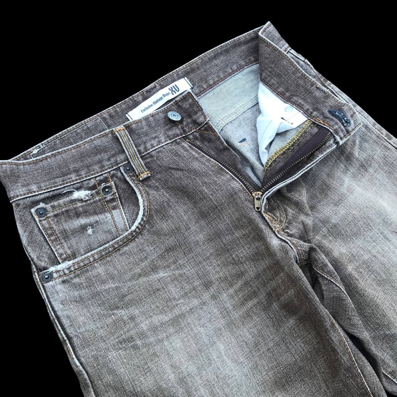 Edwin × Vintage JAPAN VINTAGE EDWIN EXCLUSIVE Faded Brown Distressed W29x32 Size US 29 - 3 Thumbnail