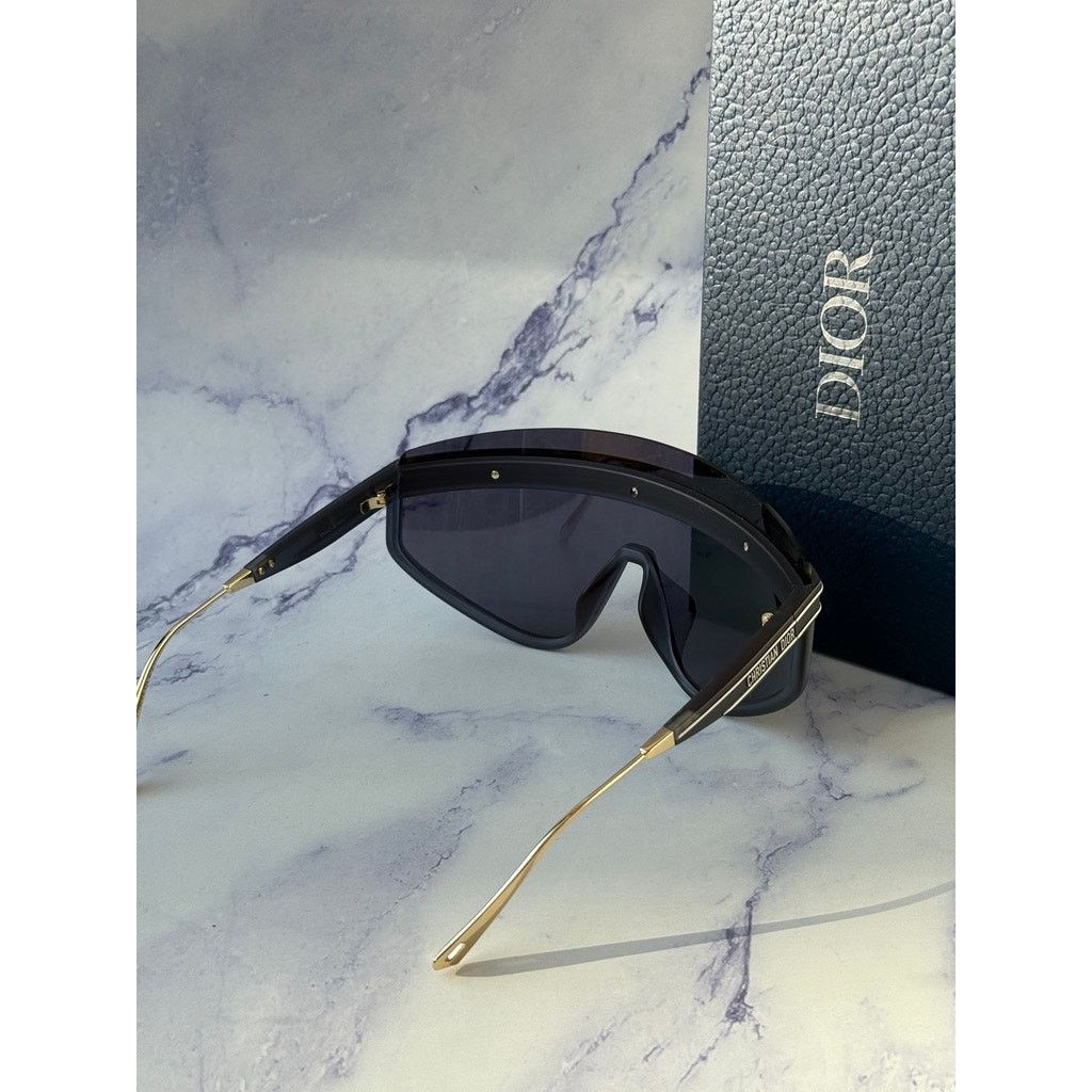 Dior NEW Dior DiorClub M2U Shield Mask Sunglasses Blue Logo Size ONE SIZE - 8 Thumbnail