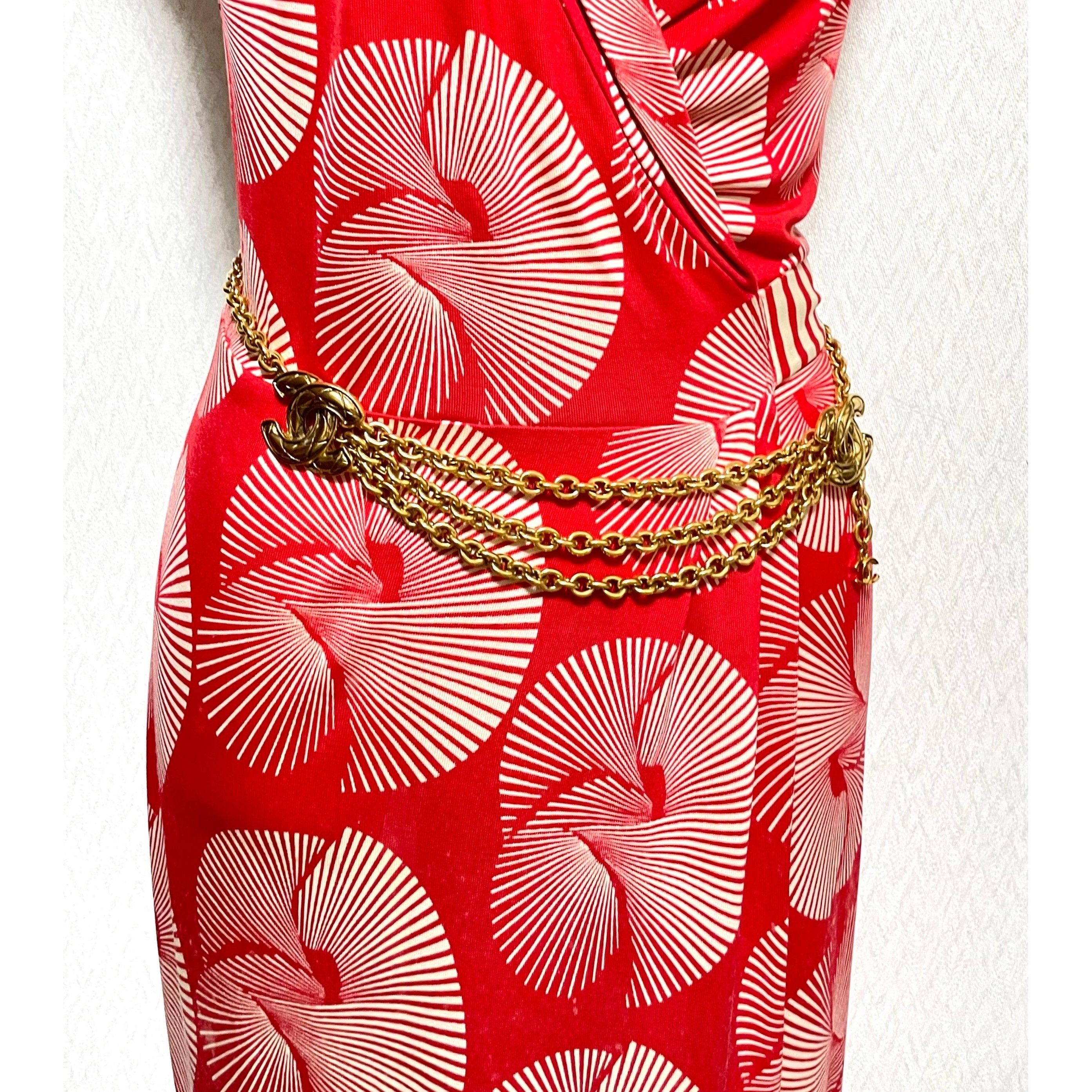 Chanel Vintage CHANEL chain belt with triple layer , cc marks Size ONE SIZE - 10 Thumbnail