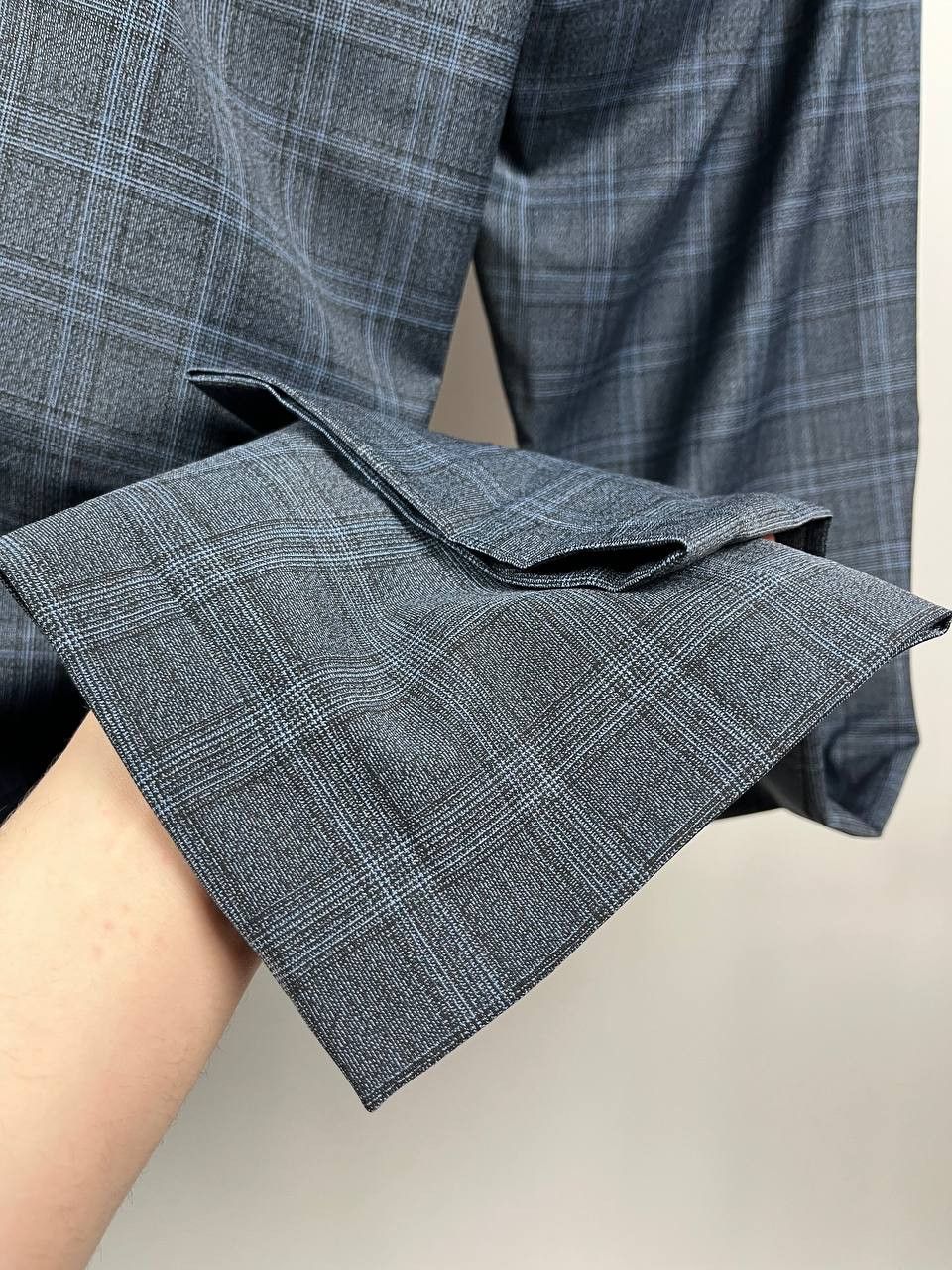 Ted Baker Ted Baker London Men's Blue Plaid Wool Blend Suit Size 3 Size 38R - 8 Thumbnail