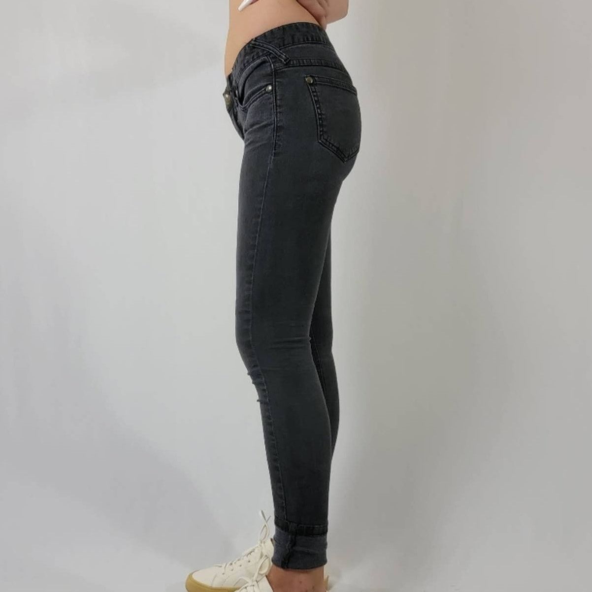 Free People Free People LOW rise Girlfriend Black Skinny Jeans - 2 Size 26" / US 2 / IT 38 - 7 Thumbnail