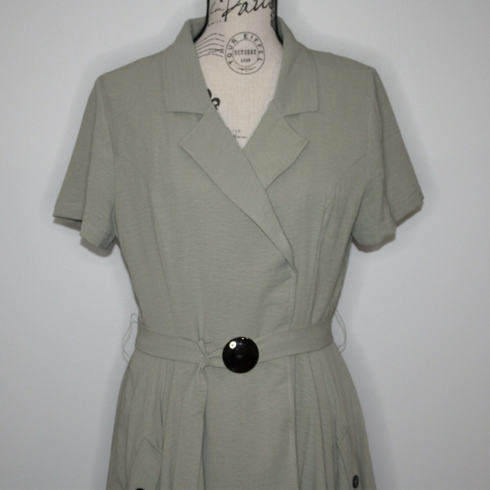 Other Chriselle x J.O.A. Asymmetrical Trench Dress MSRP $112 Size XL / US 12-14 / IT 48-50 - 11 Thumbnail