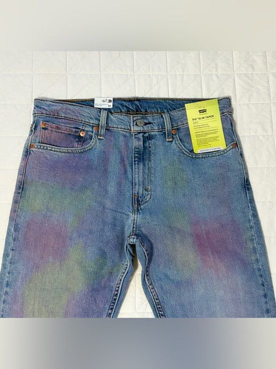 Levi's Levi’s 512 Slim Taper Splatter Paint Faded Dye Denim Jeans Size US 33 - 5 Thumbnail