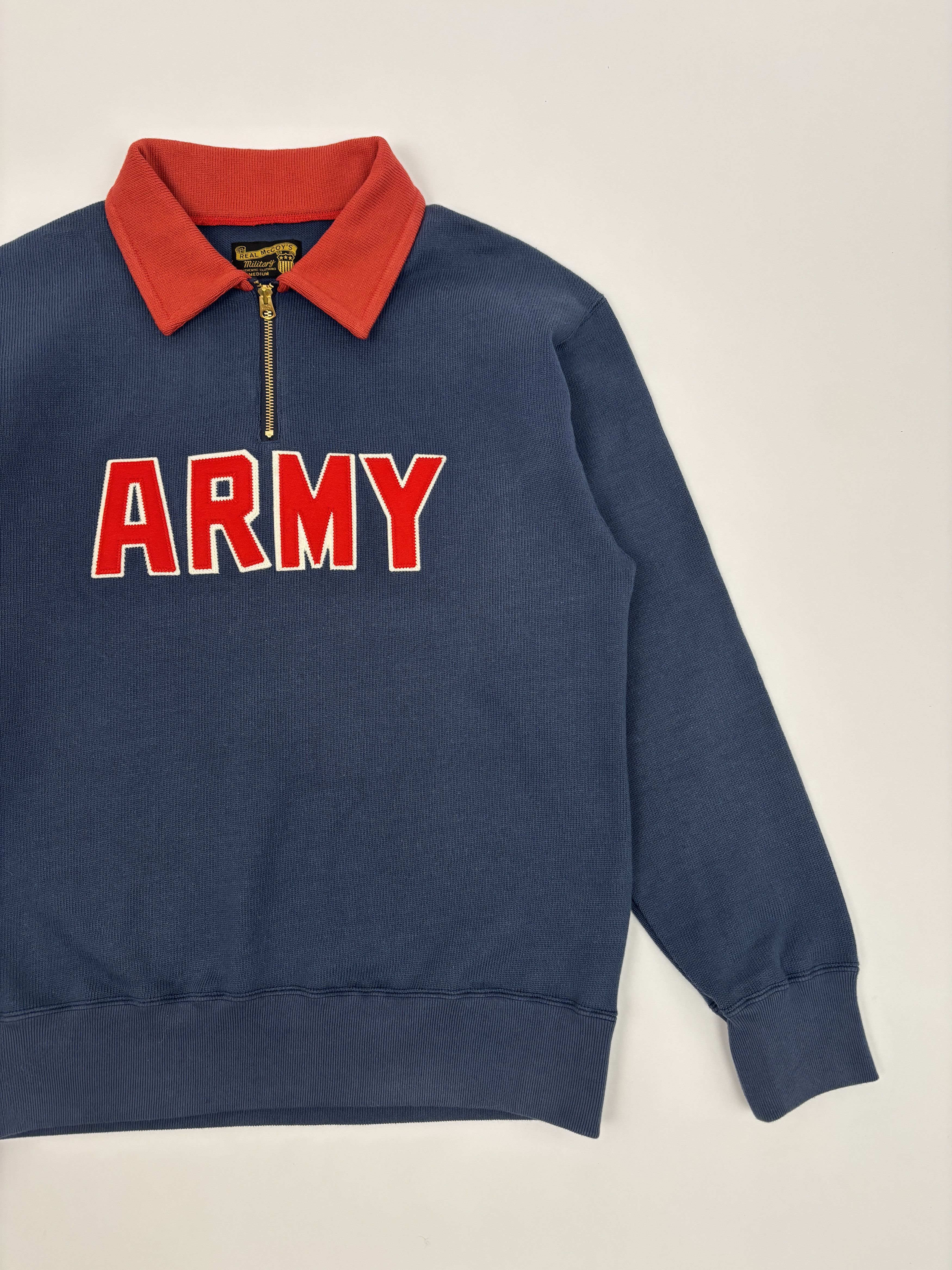 The Real McCoy's Real McCoy’s Athletic Half-Zip Jersey Army Size US M / EU 48-50 / 2 - 1 Thumbnail