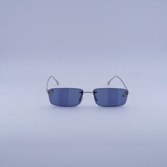 Fendi Fendi FE4172US 16X Sunglasses Shiny Palladium Rectangle Size ONE SIZE - 4 Thumbnail