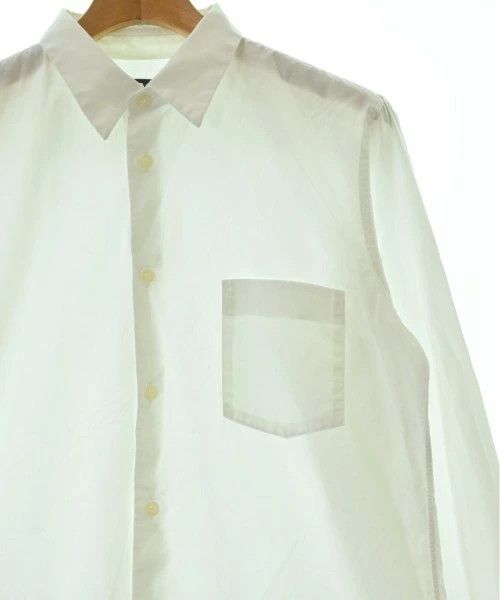 Comme des Garcons Black Shirt Casual Plain Uneven Hem Long Sleeve White Size US L / EU 52-54 / 3 - 3 Thumbnail
