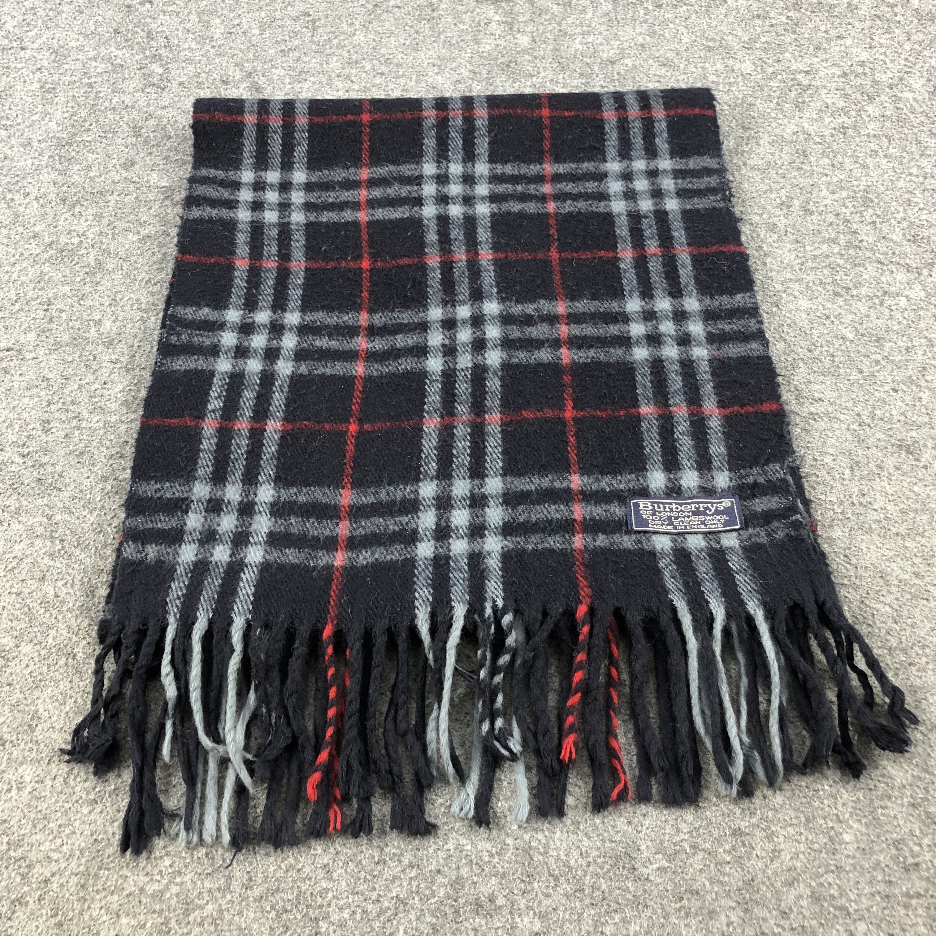 Burberry Burberrys Nova Check Wool Scarf Muffler V626 Size ONE SIZE - 2 Thumbnail