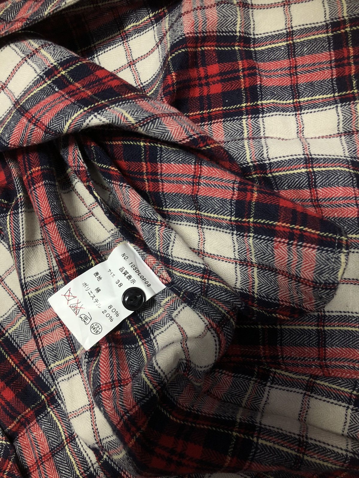 Designer × Japanese Brand × Vintage Vintage D'artagnan Flannel 4 Pocket Button Up Shirt Size M / US 6-8 / IT 42-44 - 10 Thumbnail