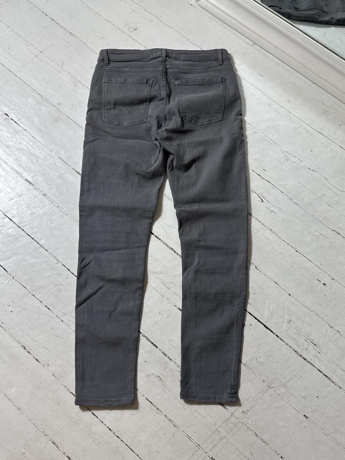 Acne Studios VINTAGE ACNE STUDIOS SKIN 5 USED GREY JEANS Size 29" - 2 Thumbnail