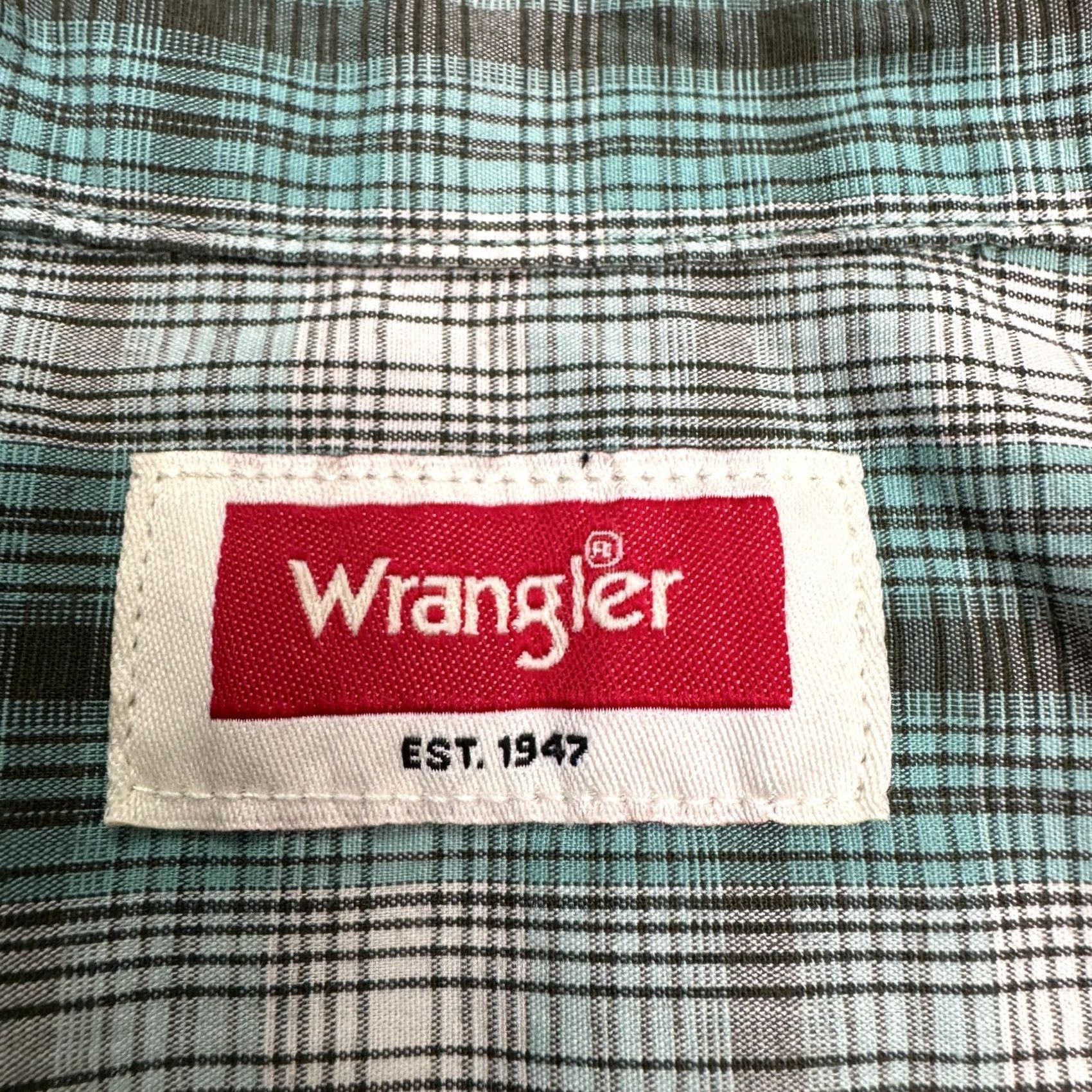 Wrangler Wrangler Western Button-Down Shirt Mens XL Green Plaid Long Sleeve Casual Shirt Size US XL / EU 56 / 4 - 5 Thumbnail