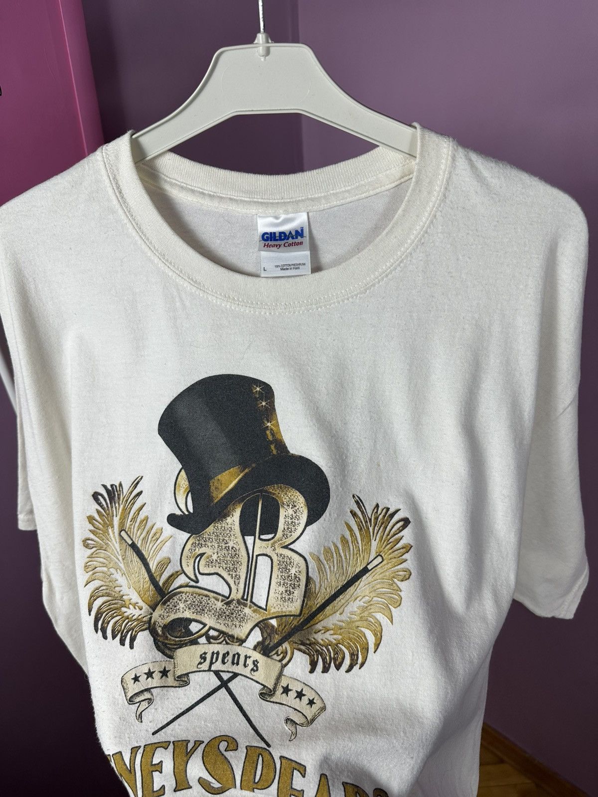 Gildan 2009 Britney Spears Circus Merch T Shirt Vintage Printed Tee Size US L / EU 52-54 / 3 - 9 Thumbnail