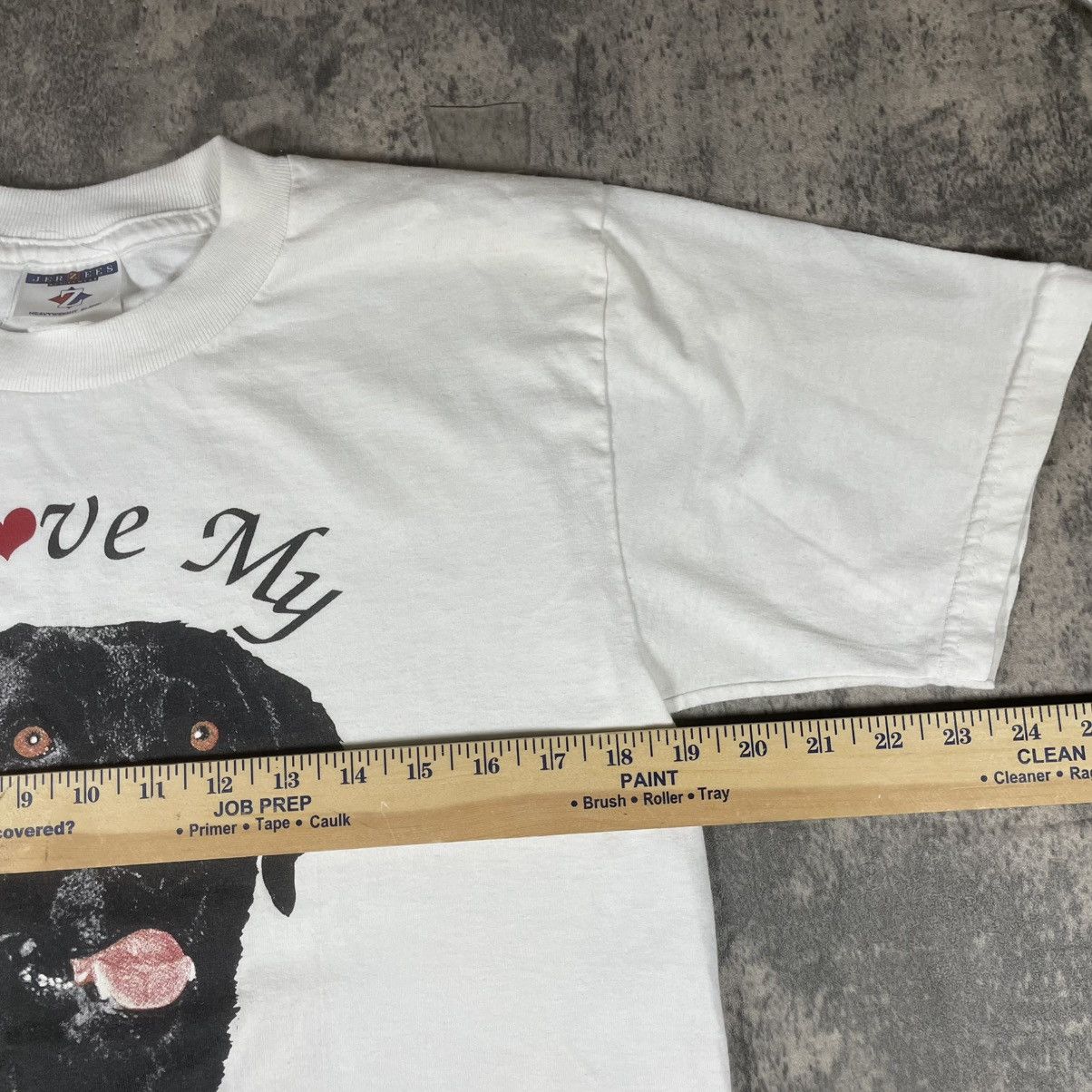 Jerzees “I love My Labrador” Vintage 90s Tshirt Size US S / EU 44-46 / 1 - 5 Thumbnail