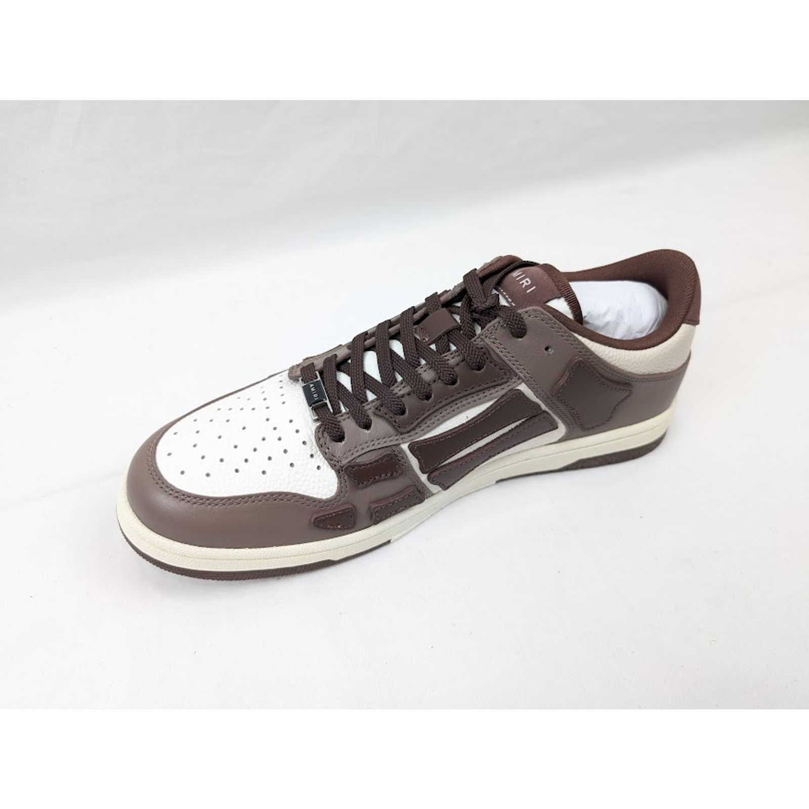 Amiri o1rshd1 Skelton Low-Top Sneakers in Brown Size US 9 / EU 42 - 8 Thumbnail
