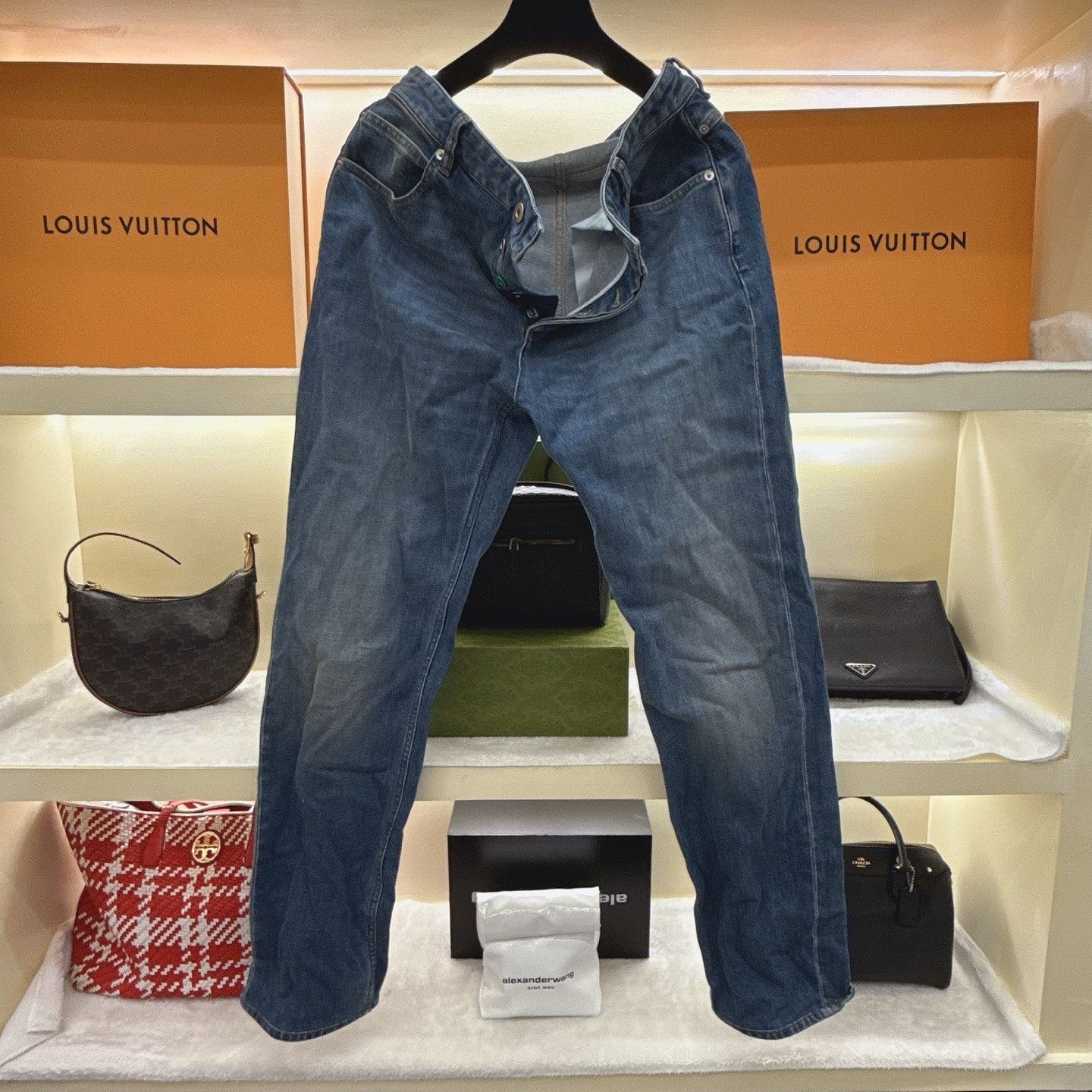 Bottega Veneta Bottega Veneta V-Stitch Straight Leg Jeans Size 32 Size US 32 / EU 48 - 1 Thumbnail