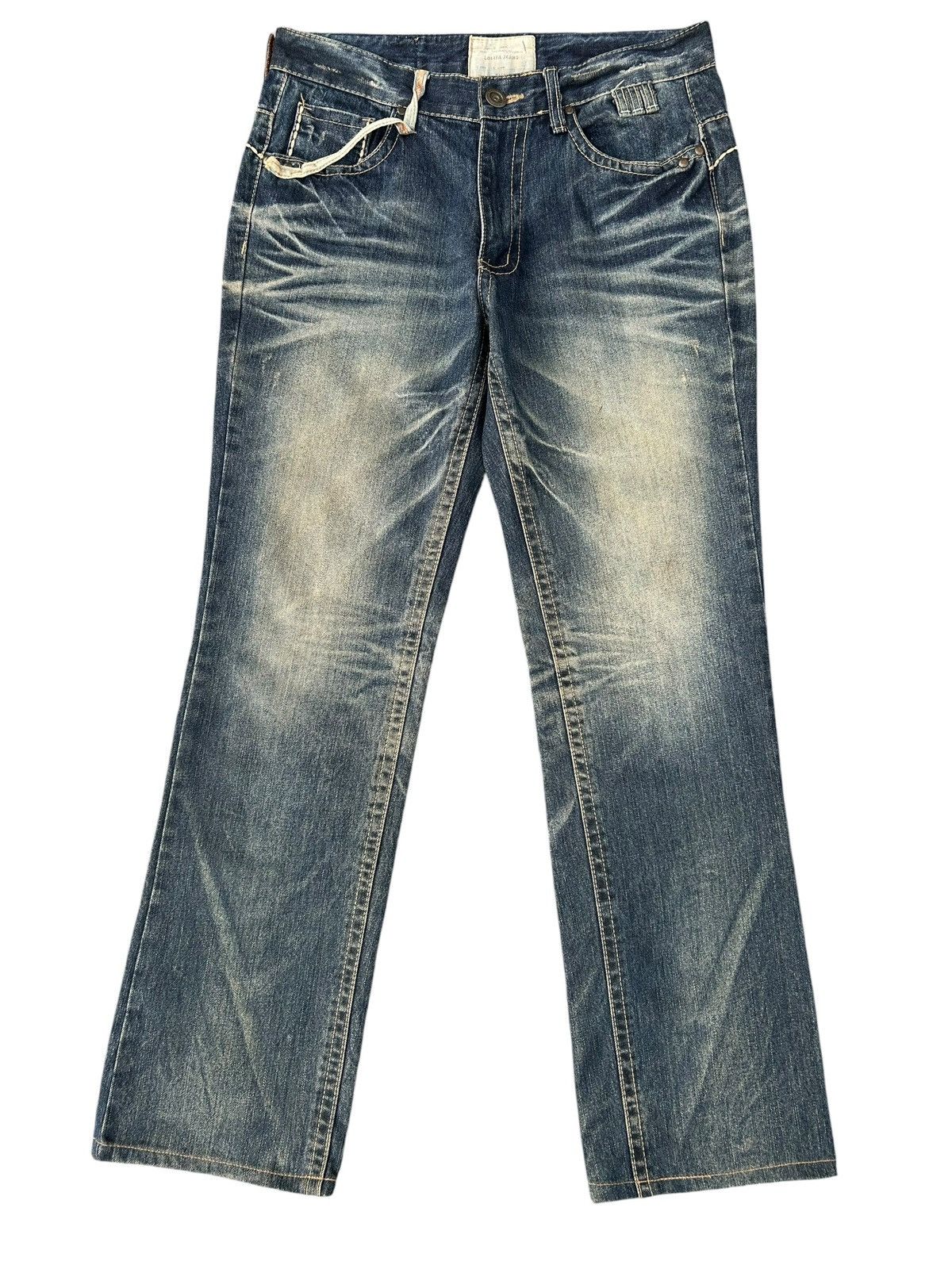 Kapital YOSHITOMO NARA LOLITA Exotic Vintage Rusty Faded Denim Jeans Size US 34 / EU 50 - 2 Thumbnail