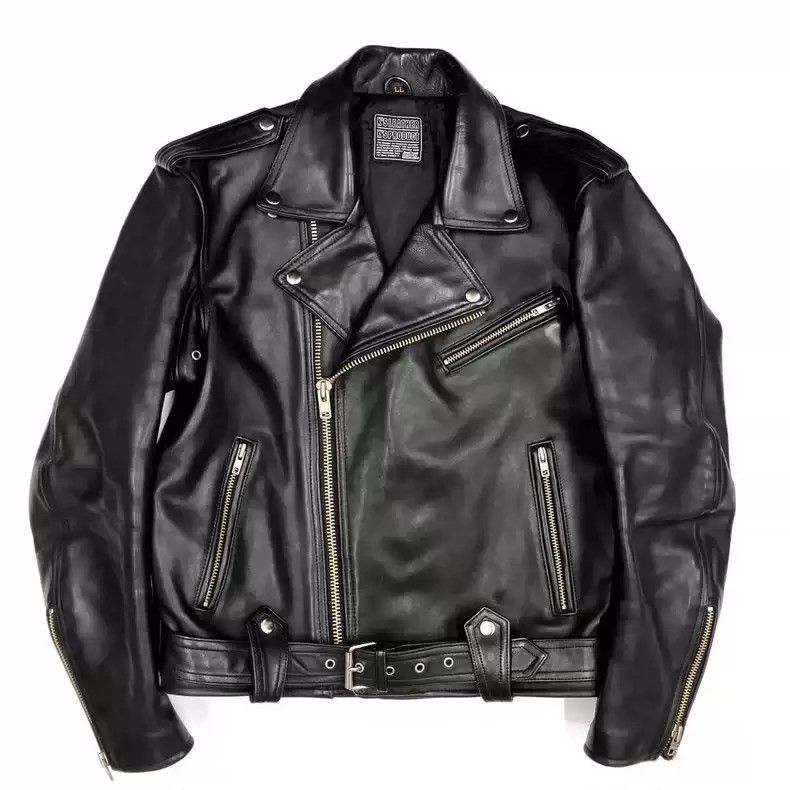 Kadoya kadoya Inclined zipper leather clothes Size US XL / EU 56 / 4 - 1 Thumbnail