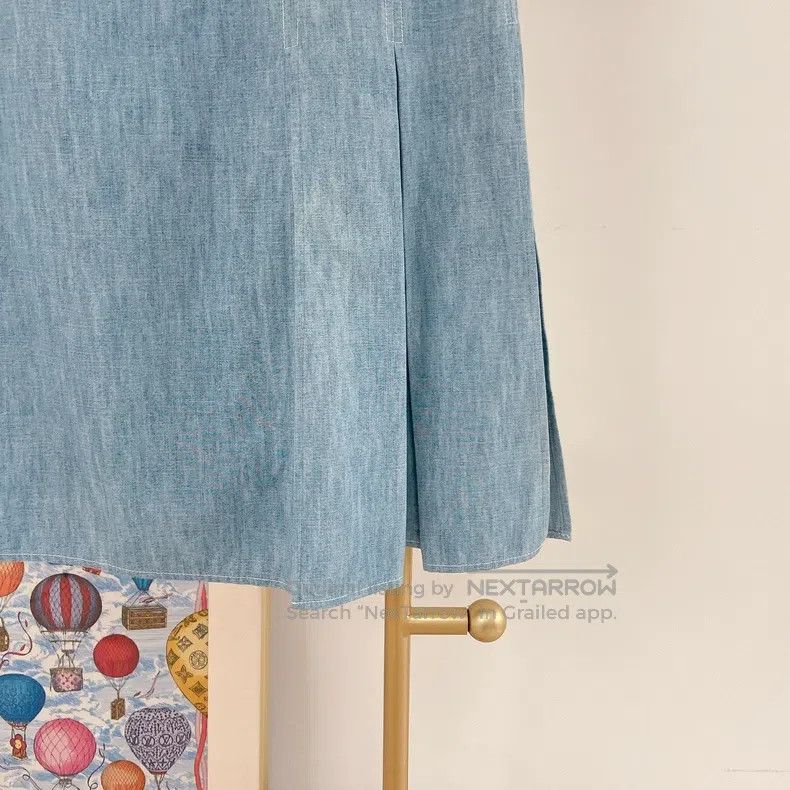 Fendi Fendi Blue denim skirt Size 37" - 4 Thumbnail