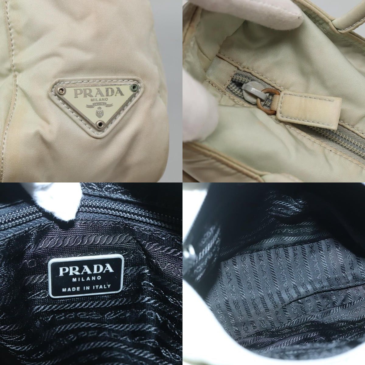 Prada PRADA Hand Bag Nylon White Size ONE SIZE - 11 Thumbnail