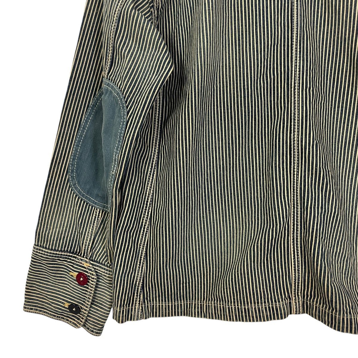 Porter Classic Vintage Porter Classic Hickory Stripe Patchwork Jacket Size US M / EU 48-50 / 2 - 10 Thumbnail