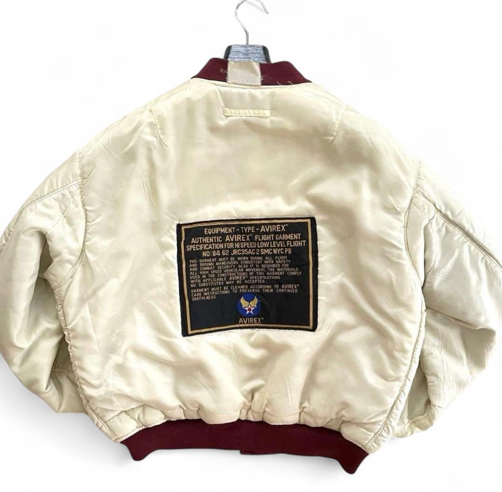 Avirex Avirex - Men's Burgundy Bomber Jacket Size US M / EU 48-50 / 2 - 5 Thumbnail